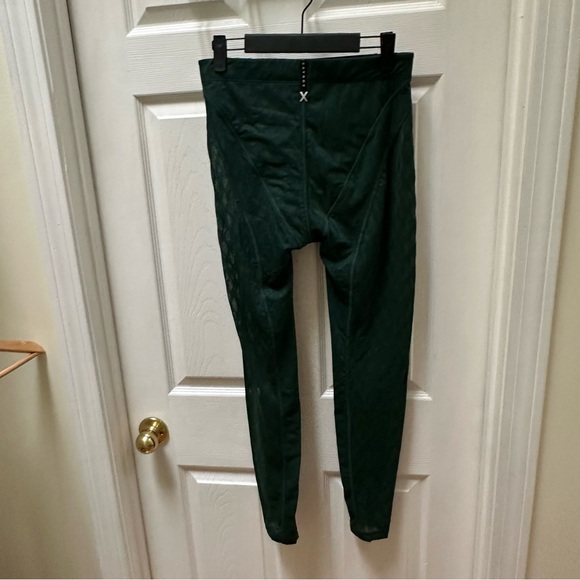 Savage X Fenty Peak Performance High-Waist X Mesh Legging Dark Green Leggings M - Picture 5 of 8